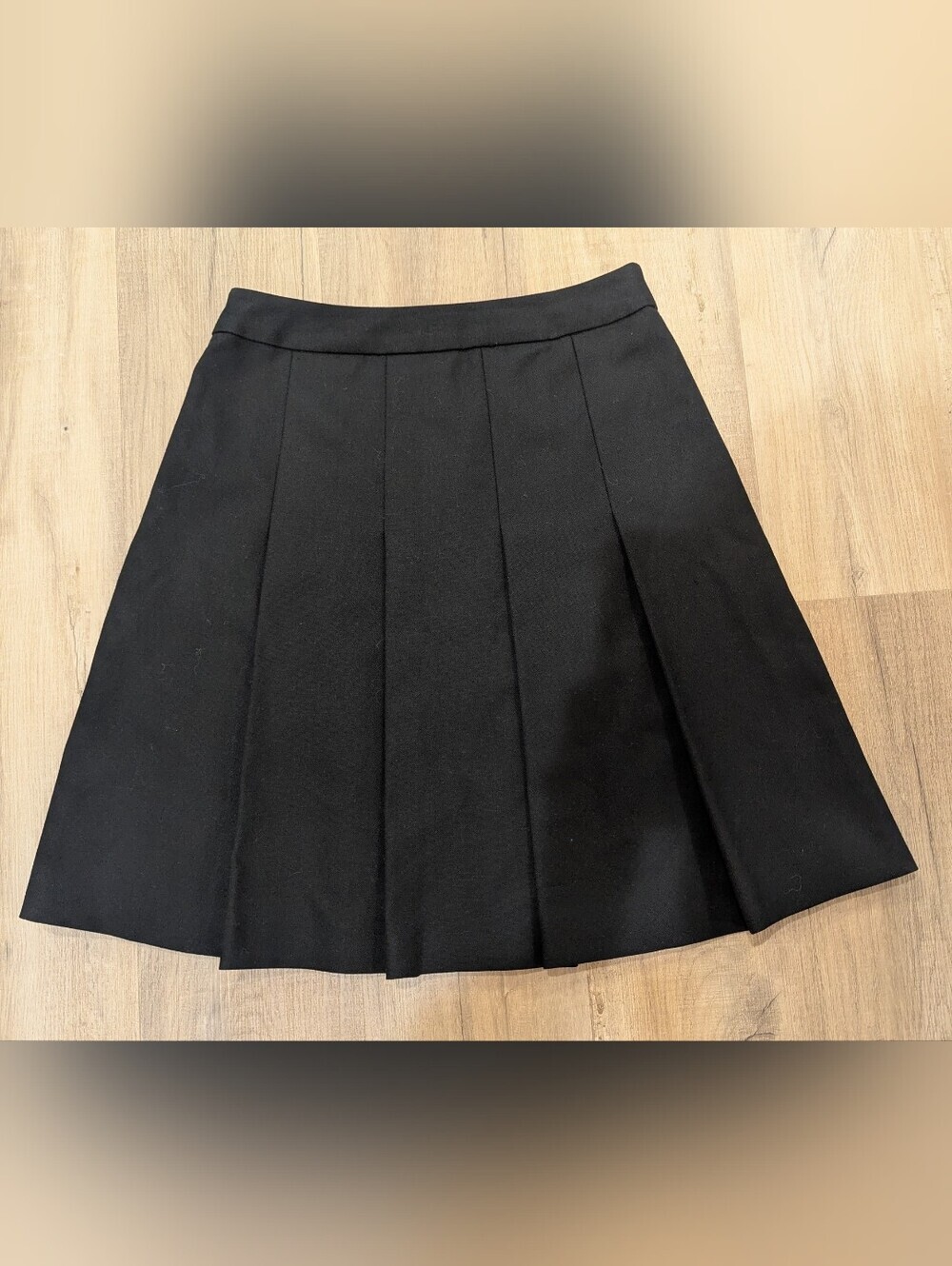 Kate Spade New York Skirt the Rules Black Pleated Wool Skirt - Picture 5 of 7